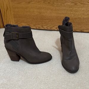 Crown Vintage Dark Gray Ankle Booties